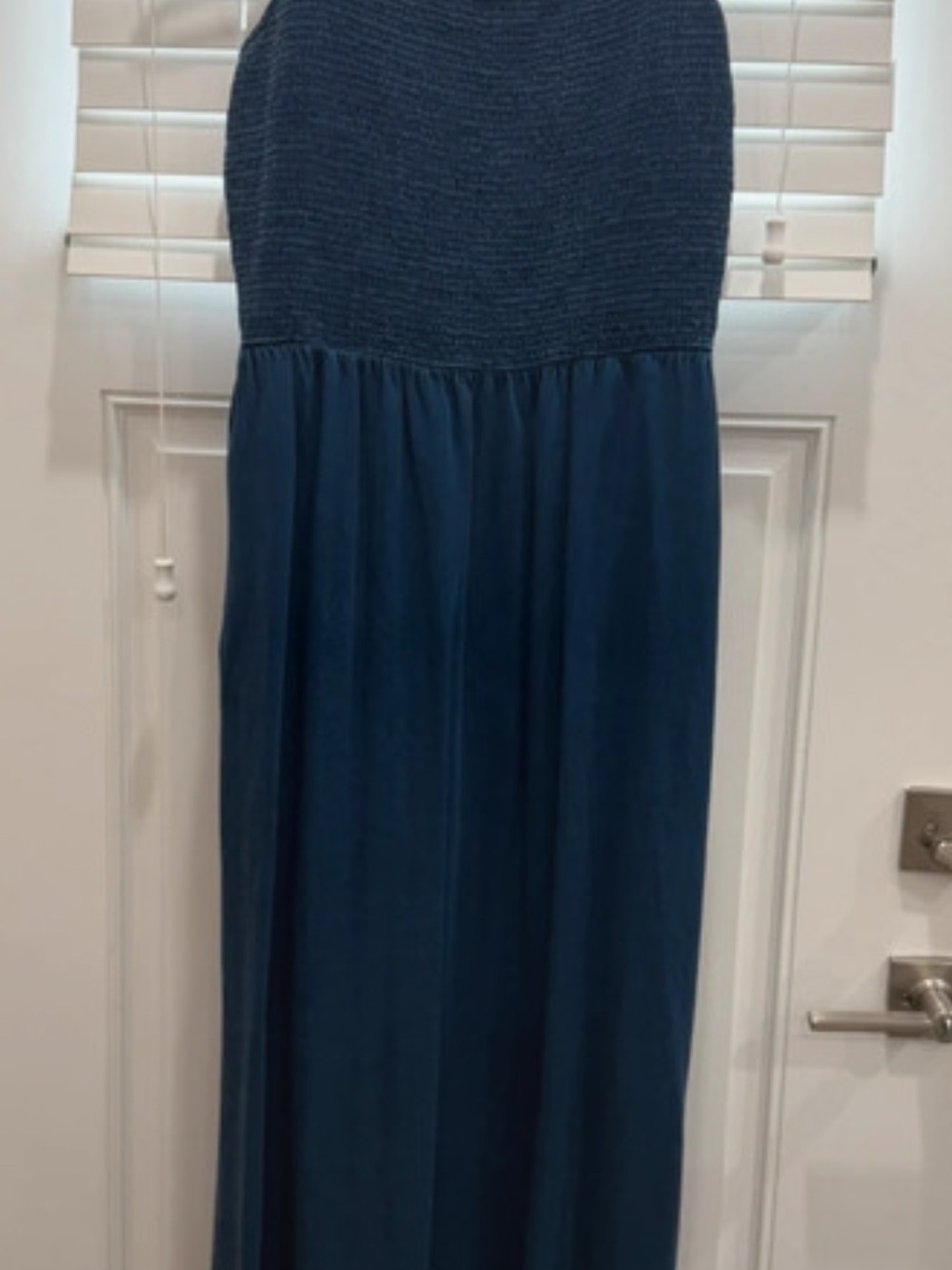 Old Navy Navy Blue Strapless Maxi